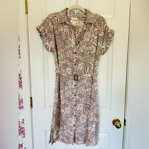 C&C linen midi dress